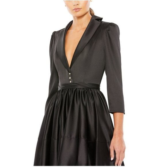 MAC DUGGAL Blazer Cocktail Dress in Black Size US 4 - Picture 7 of 8